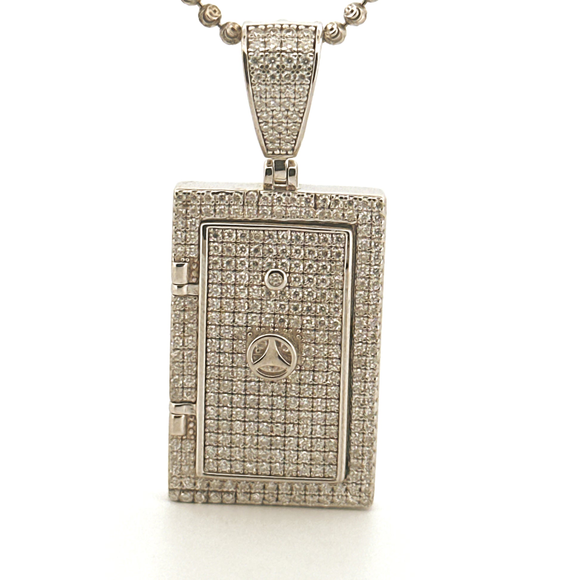 Vault Locket Urn Pendant –  Gold Memorial Cremation Jewelry to hold Ashes, Ash Holder, Keepsake Urn Pendant