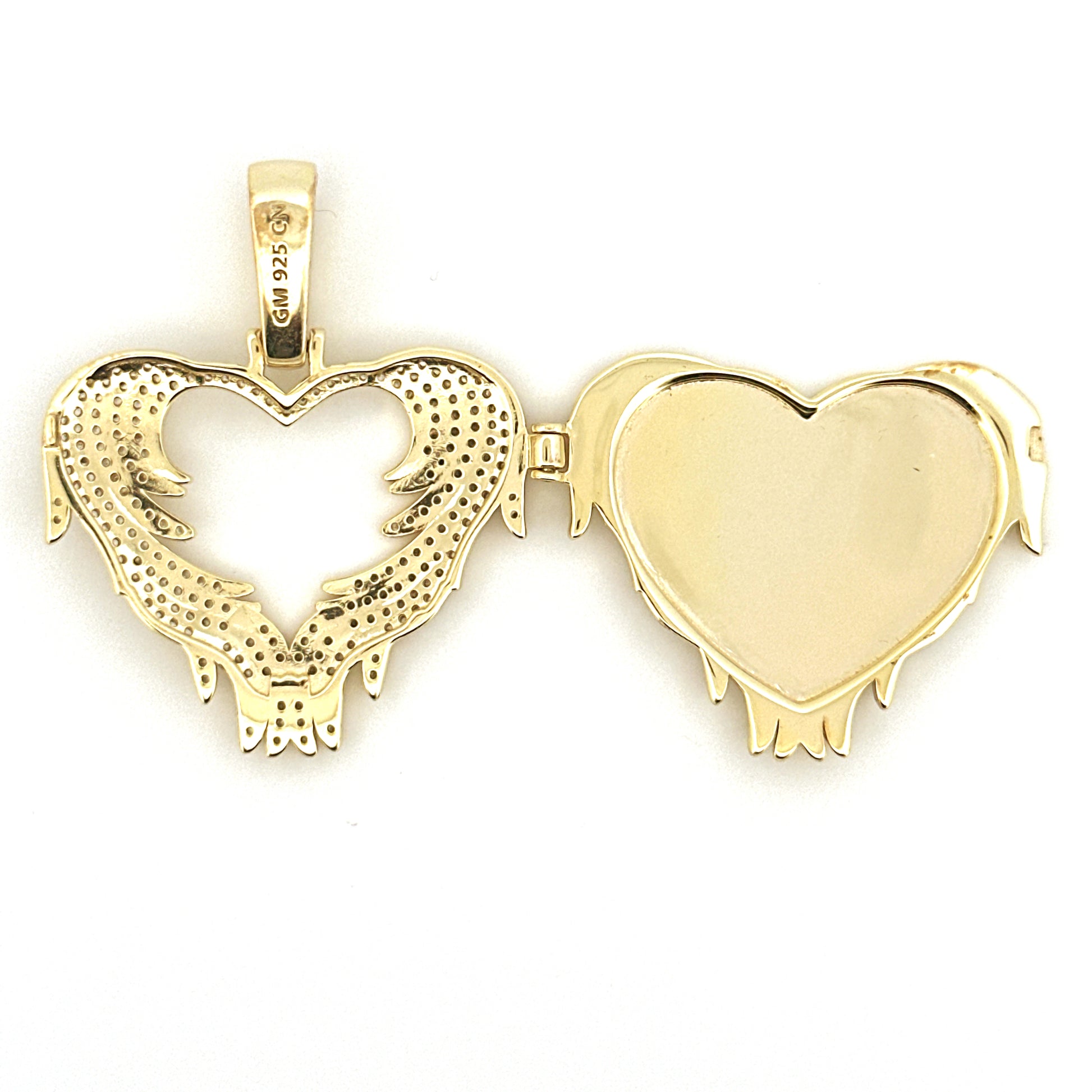 Angel Wings Heart Memory Photo Pendant, Personalized Tribute Keepsake Picture Charm