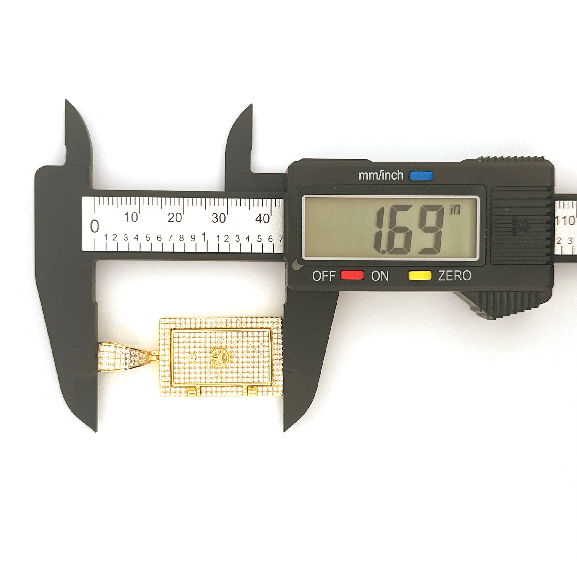 Vault Locket Urn Pendant –  Gold Memorial Cremation Jewelry to hold Ashes, Ash Holder, Keepsake Urn Pendant