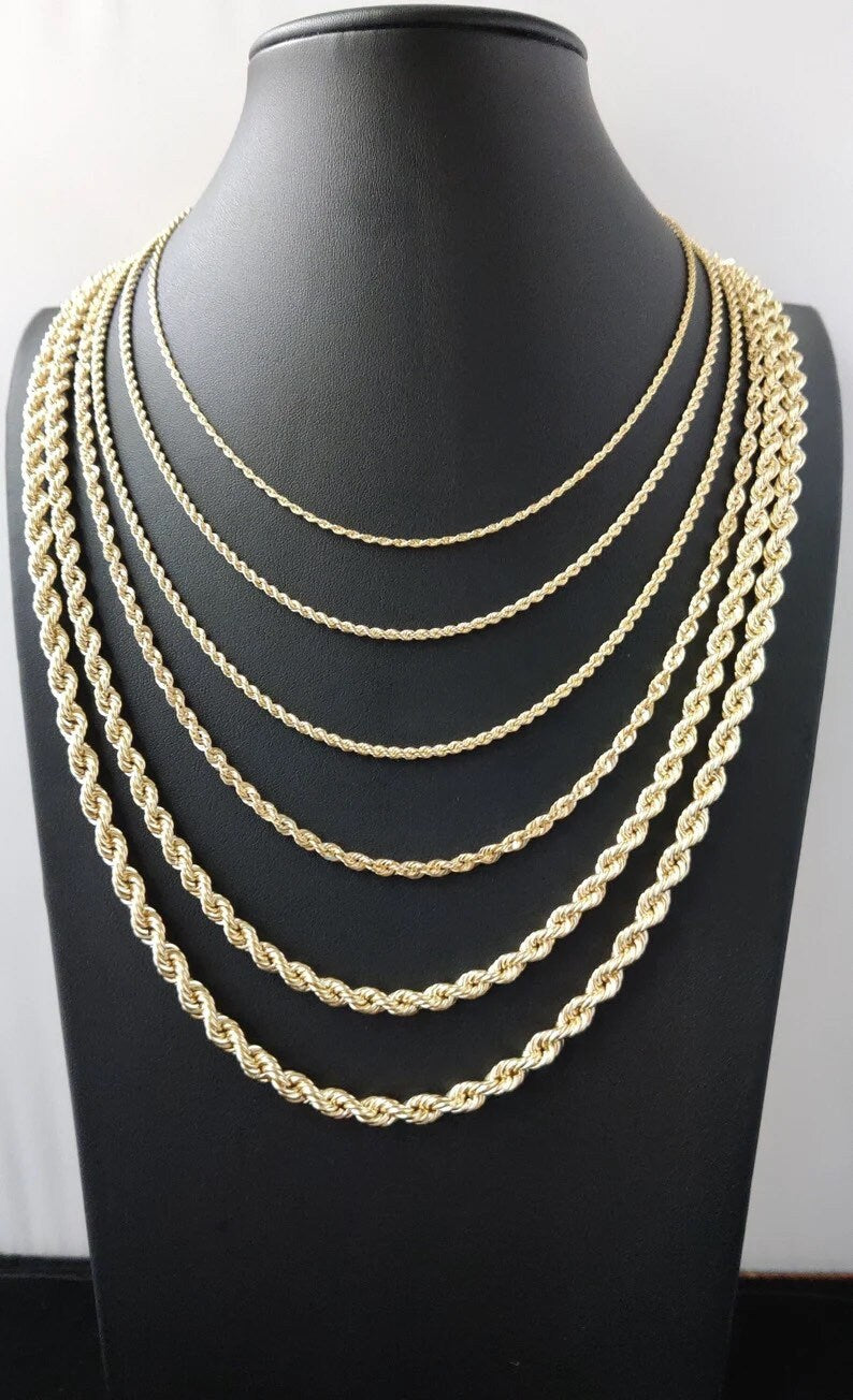 10k store gold necklace 16 inch