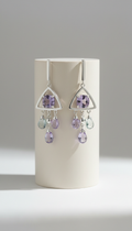 Lavender Amethyst Cascade Earrings