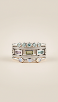 Sterling Mist Stacking Rings Set