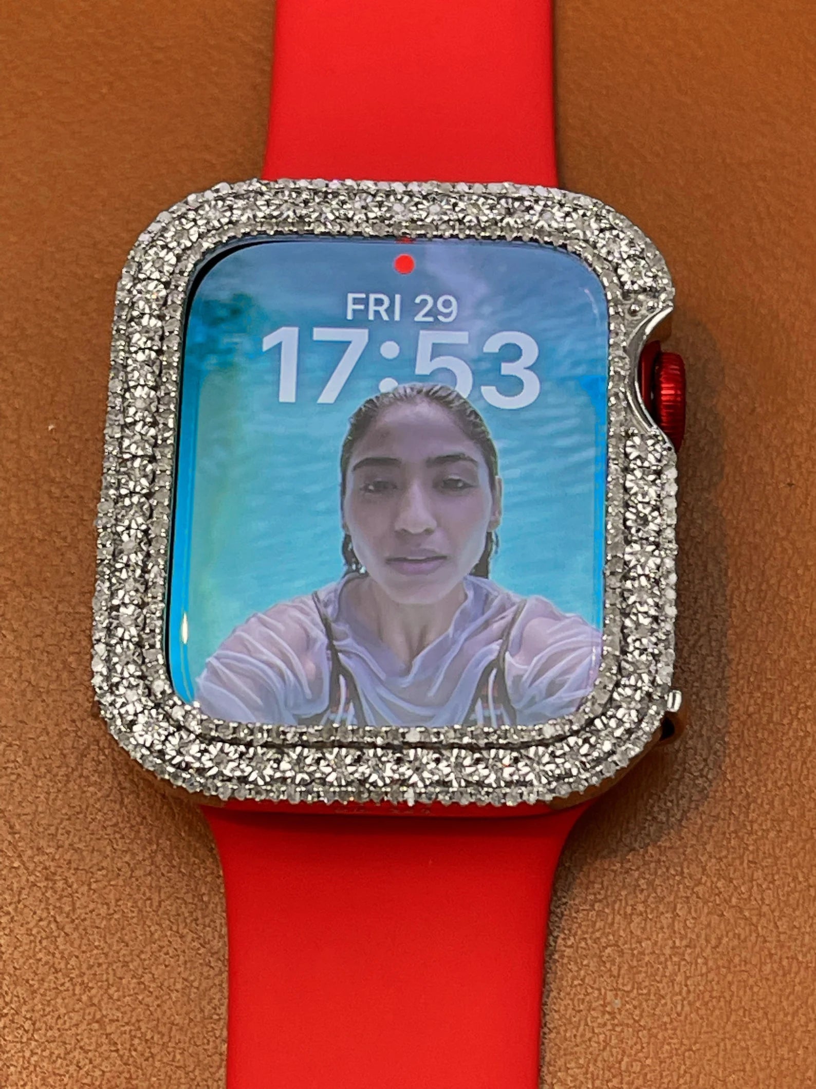 Apple Watch Bezel Natural Diamond | Diamond Apple Watch | Luxury Diamond Watch