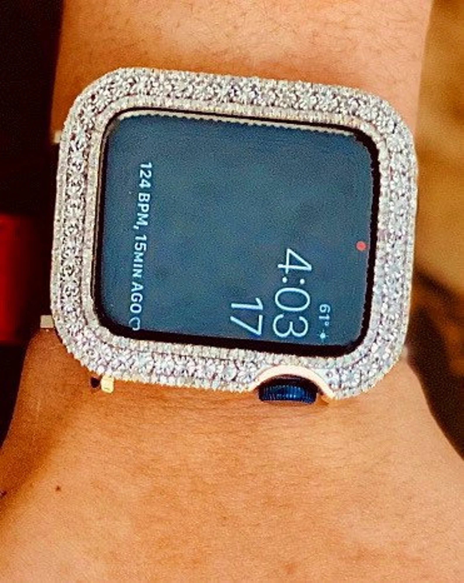 Apple Watch Bezel Natural Diamond | Diamond Apple Watch | Luxury Diamond Watch