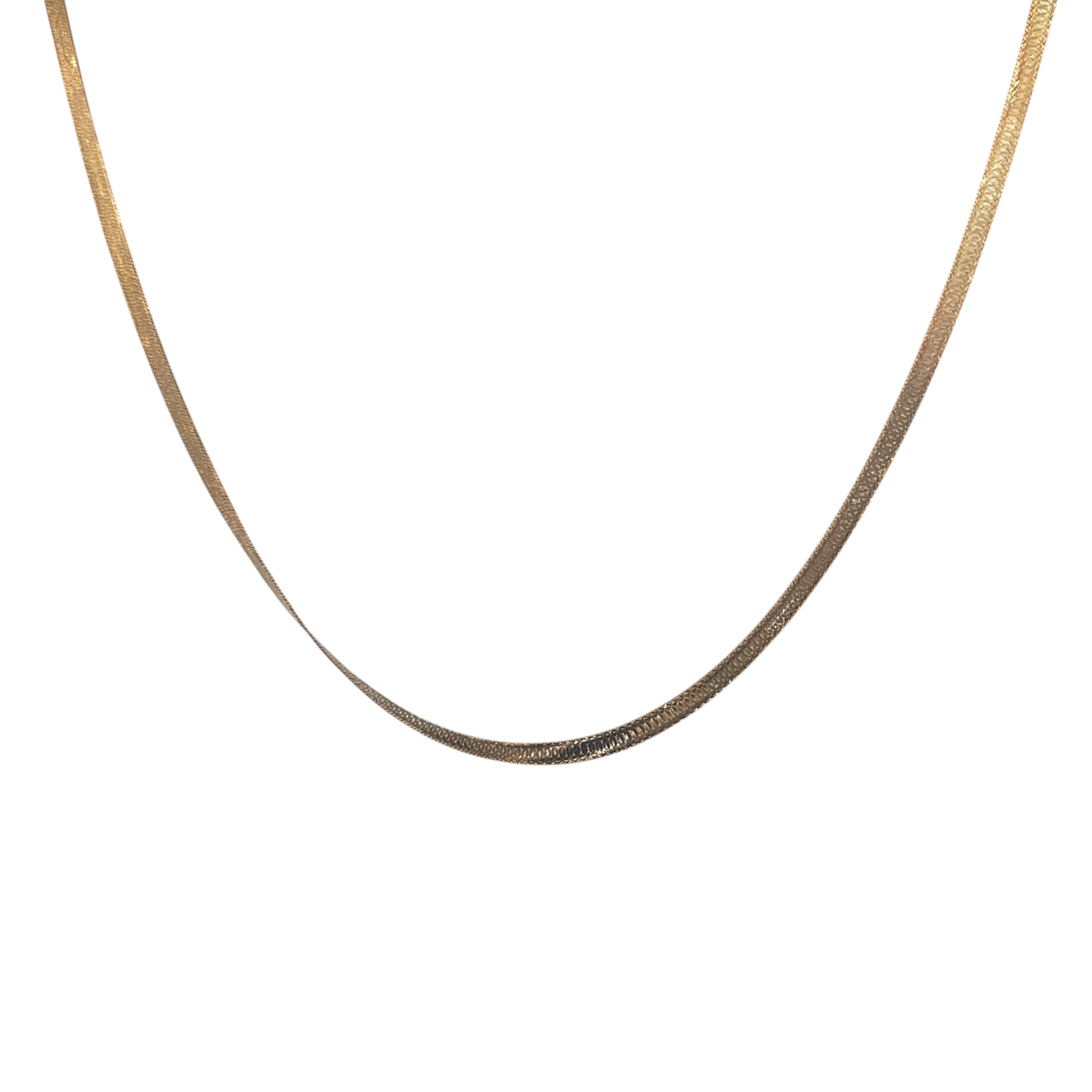 Herringbone Chain For Him/Her, Two Tone Diamond Cut Gold Vermeil 925 Stamped Luxury Elegant Chain