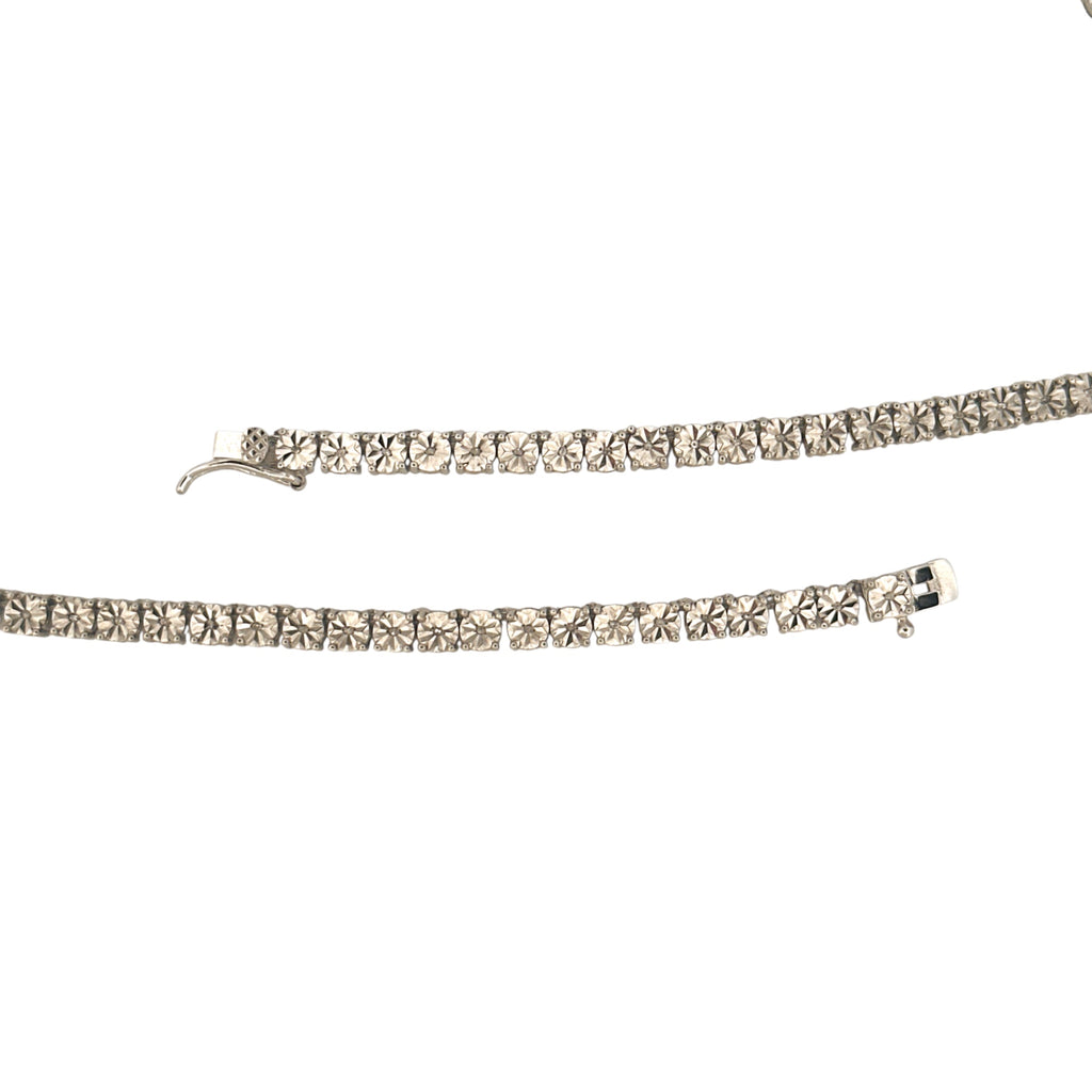 Real Diamond Tennis Chain, Iced Out Natural Diamond Tennis Necklace for Him/Her, 1 Cttw Genuine Diamonds