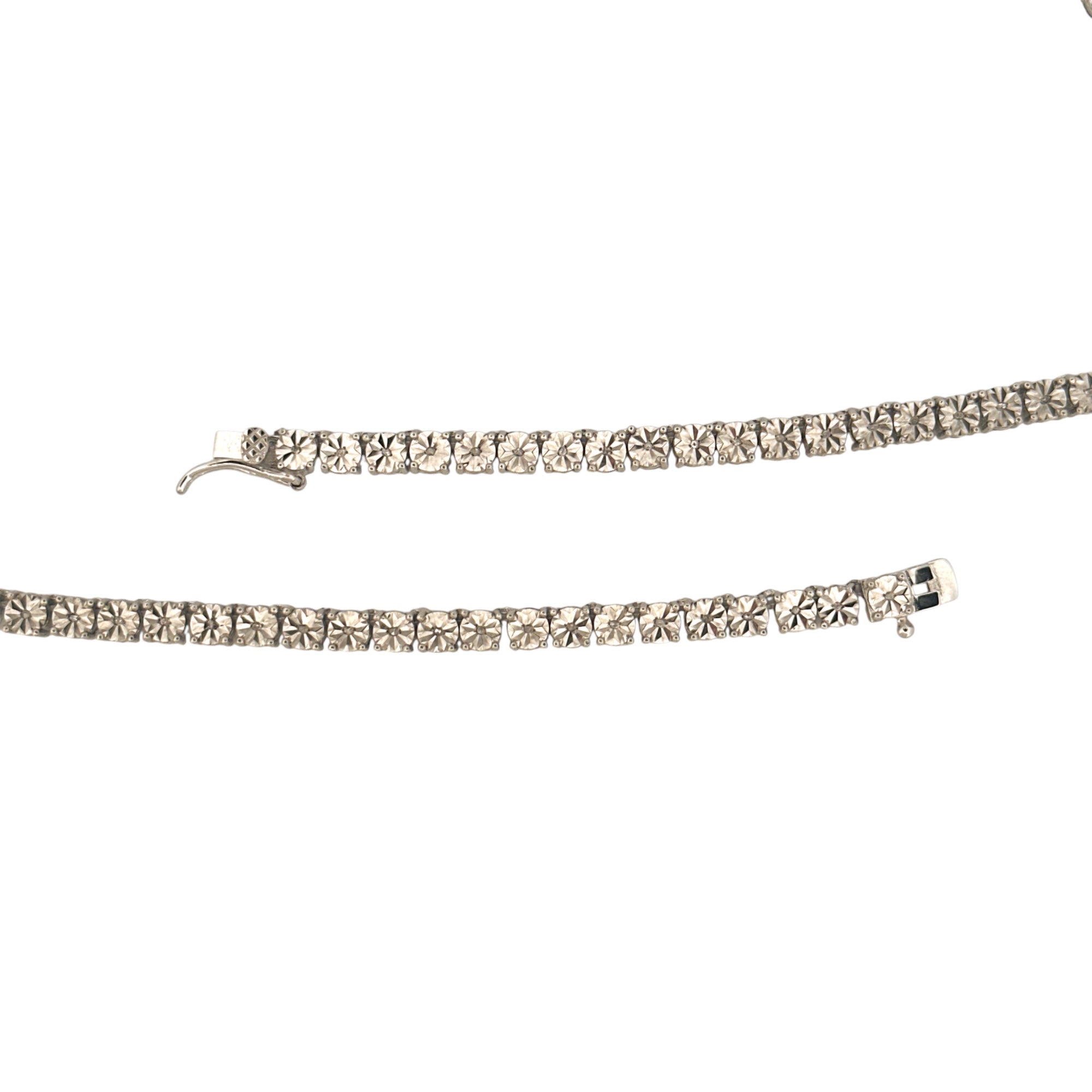 Real Diamond Tennis Chain, Iced Out Natural Diamond Tennis Necklace for Him/Her, 1 Cttw Genuine Diamonds