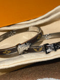 Load image into Gallery viewer, Luxury Unisex Bangle – Ideal Christmas Gift, Size 7 LV Friendship Bracelet, infinity bracelet, buckle bangle
