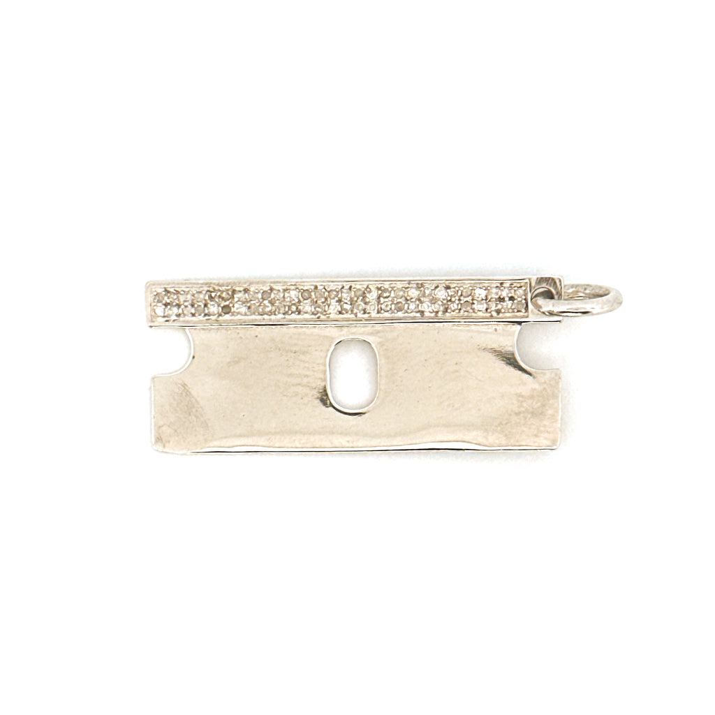 Real Diamond Blade Pendant – Natural Diamonds + Gift Box + Free Appraisal