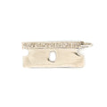 Real Diamond Blade Pendant – Natural Diamonds + Gift Box + Free Appraisal