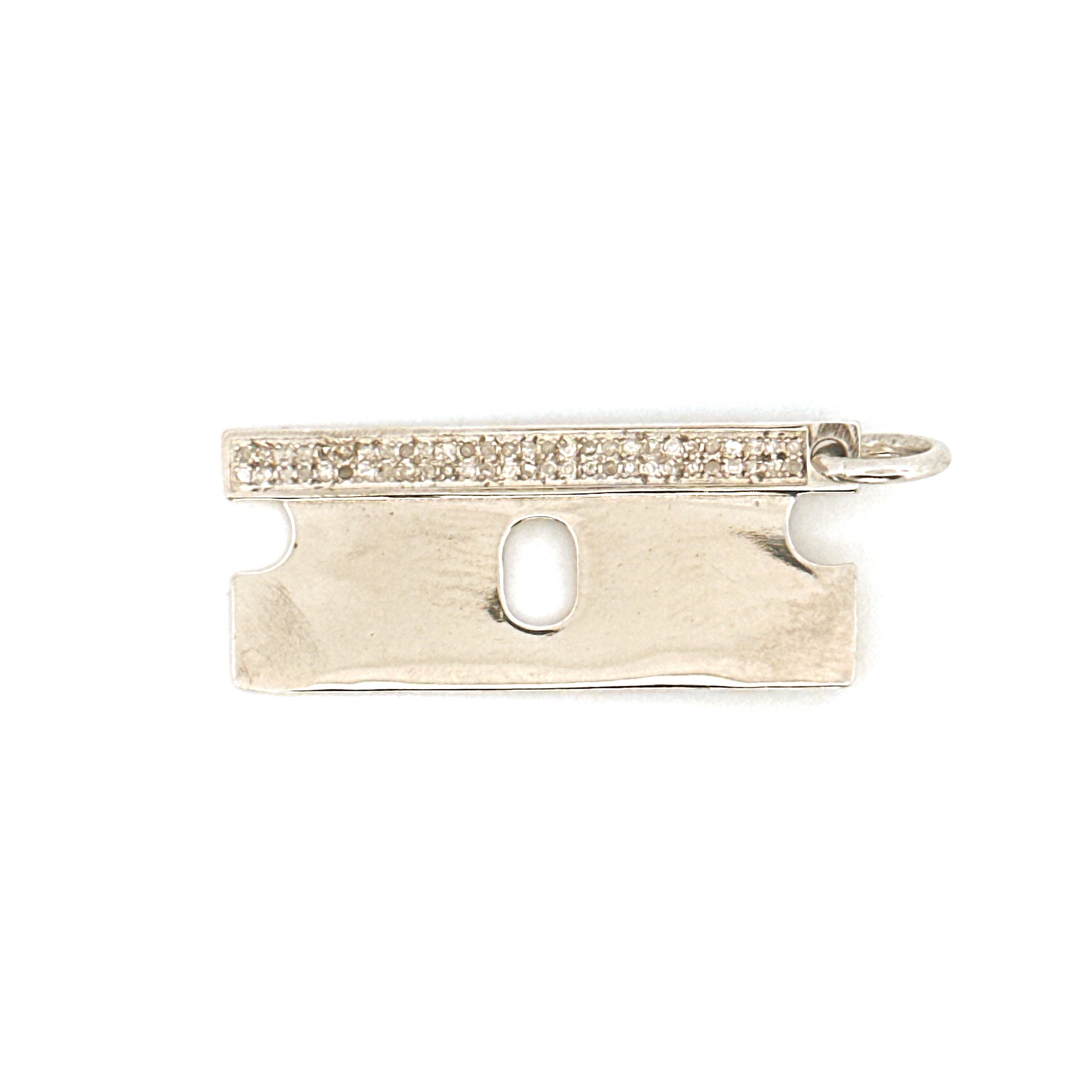 Real Diamond Blade Pendant – Natural Diamonds + Gift Box + Free Appraisal