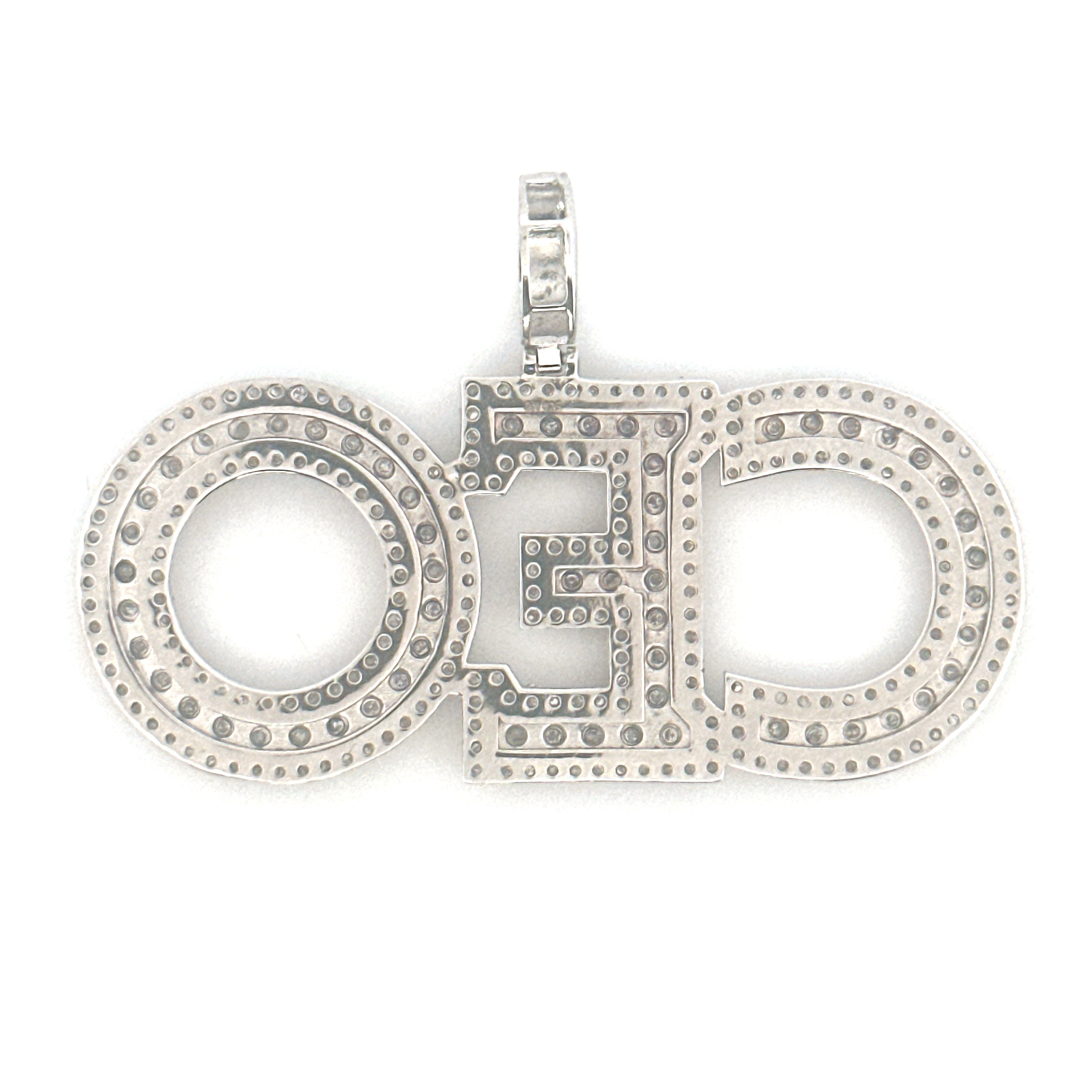 CEO Real Diamond Pendant with 1 CTTW Natural Diamonds – Custom Made Appraisal Included