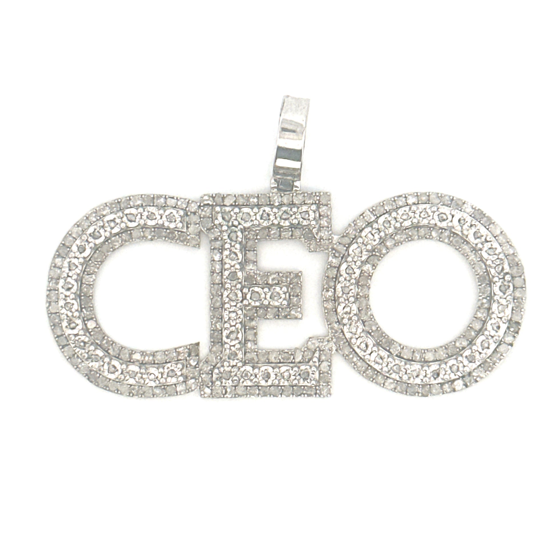 CEO Diamond Pendant with 1 CTTW Natural Diamonds – Custom Made Appraisal Included