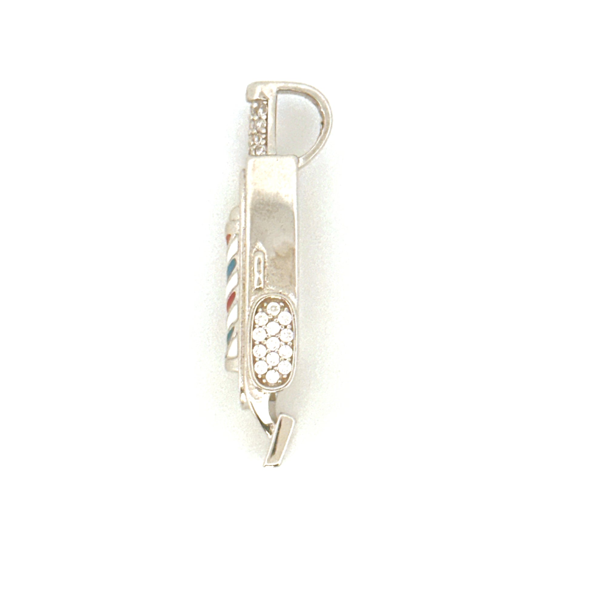 Diamond Barber Trimmer Pendant, VVS Moissanite Diamond Barber Pendant, Custom Made Trimmer Charm For Barbers/ Hair Stylist, GRA Certified