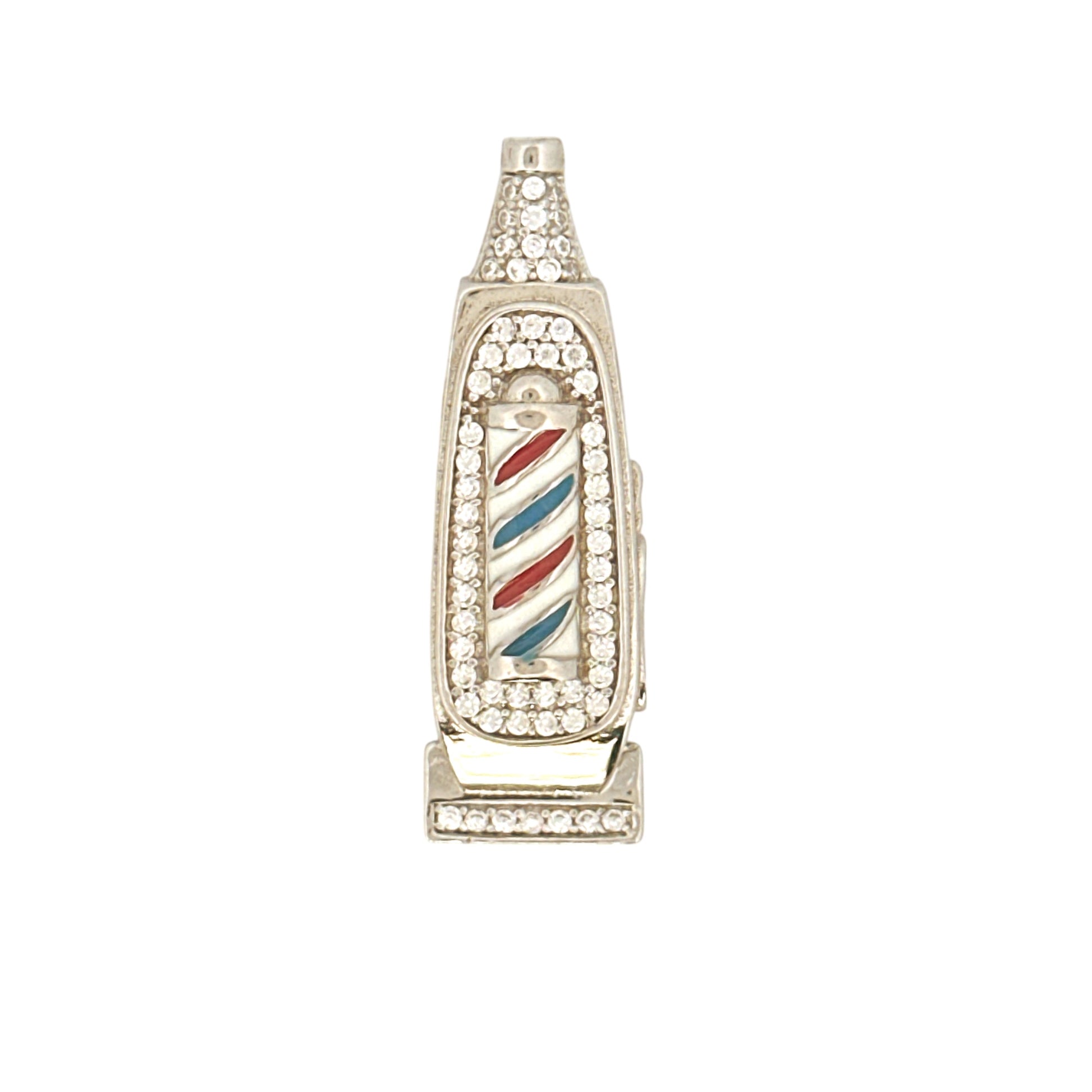 Diamond Barber Trimmer Pendant, VVS Moissanite Diamond Barber Pendant, Custom Made Trimmer Charm For Barbers/ Hair Stylist, GRA Certified