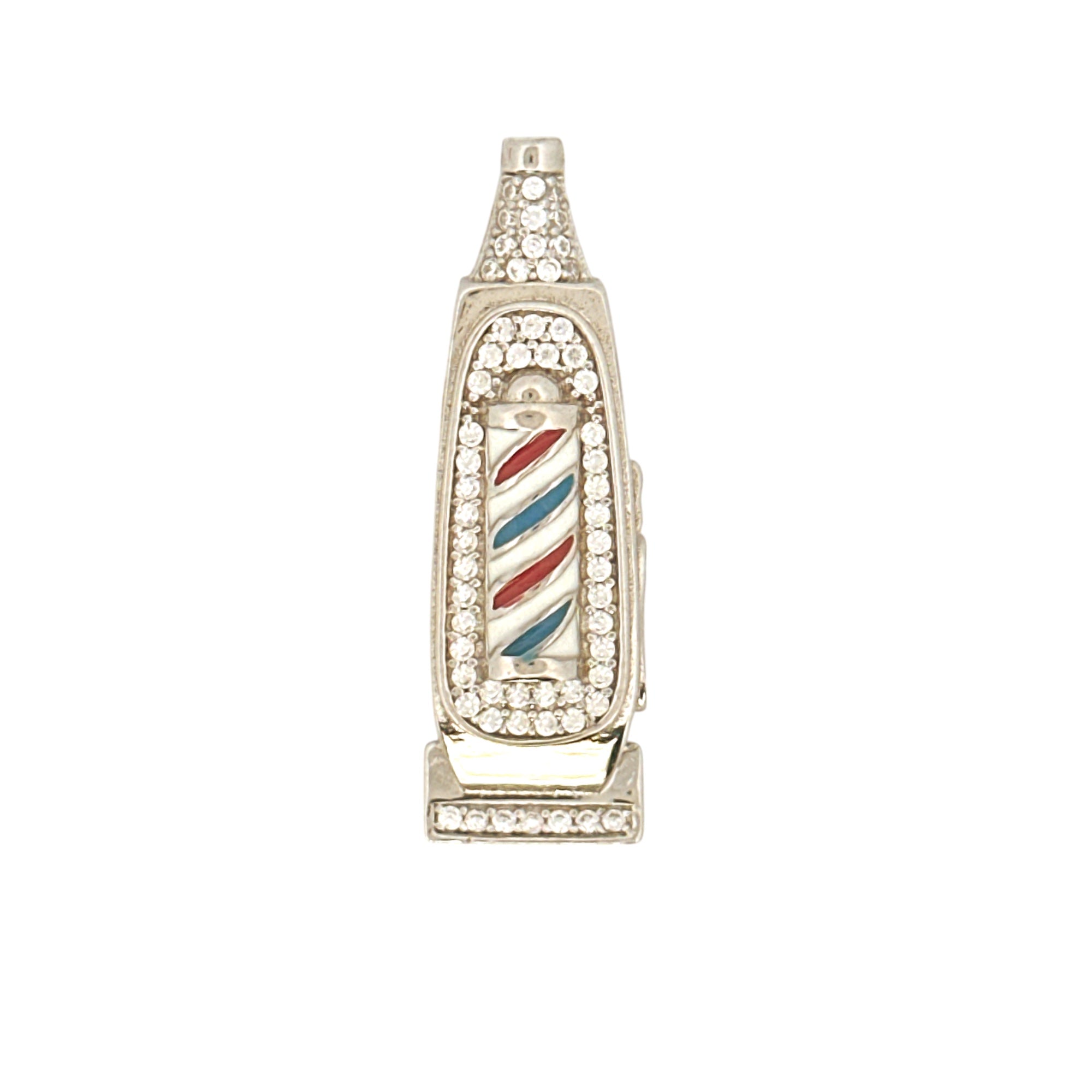 Diamond Barber Trimmer Pendant, VVS Moissanite Diamond Barber Pendant, Custom Made Trimmer Charm For Barbers/ Hair Stylist, GRA Certified