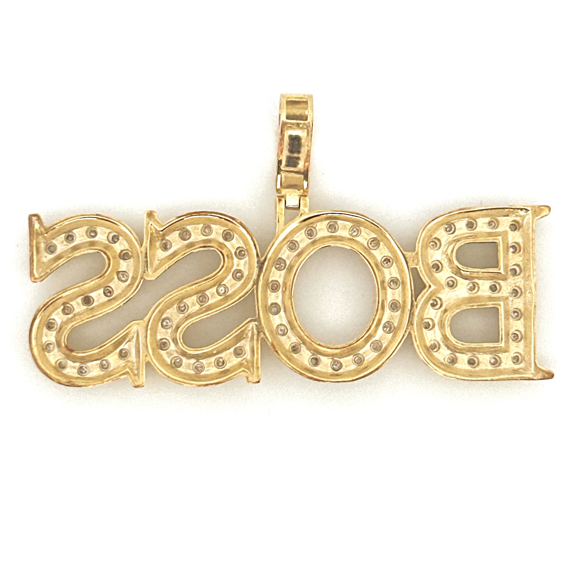 Real Diamond Boss Pendant,  Gift for Him/Her, Custom Made BOSS Pendant,