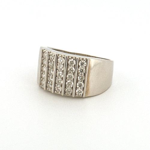 Diamond Engagement Band For Men, Promise Ring For Him, VVS Moissanite Statement Ring
