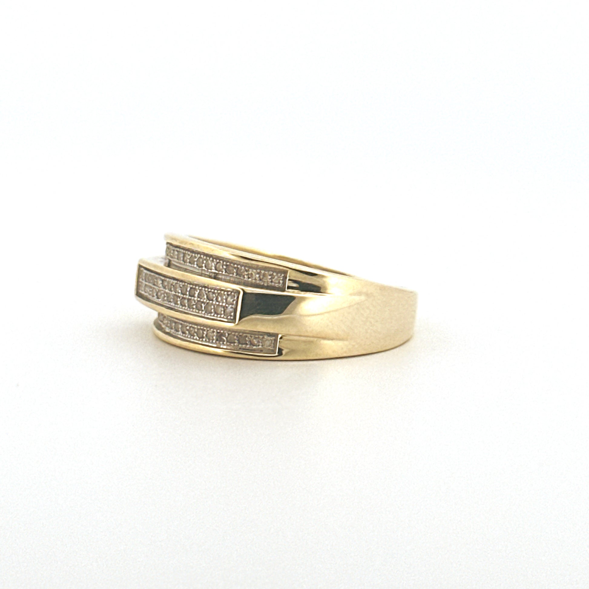 Men's Diamond Band, Engagement Ring For Men, Promise Ring For Him
