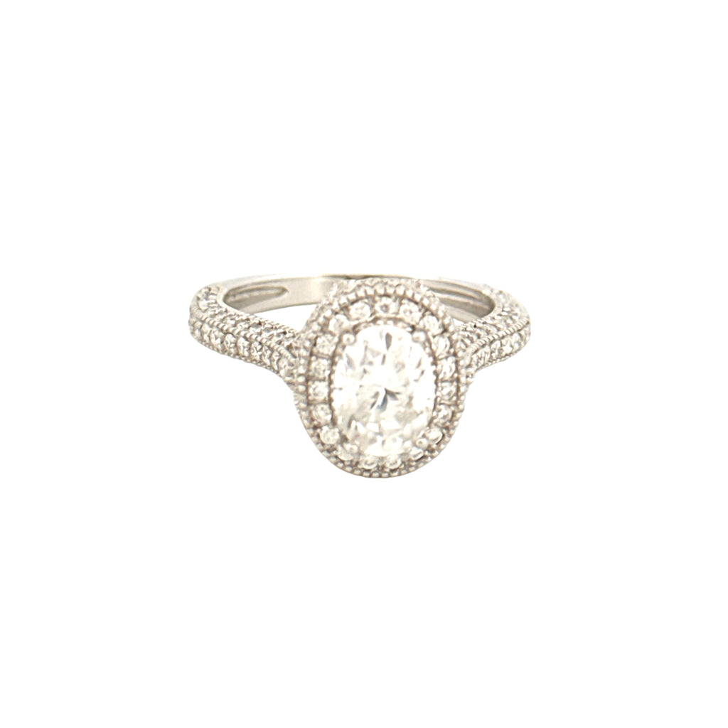 VVS Solitaire Diamond Ring for Women, Engagement Ring, Wedding Ring for Her, GRA Certified Moissanite Diamond