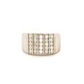 Diamond Engagement Band For Men, Promise Ring For Him, VVS Moissanite Statement Ring