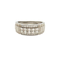 Mens VVS Diamond Wedding Band, Engagement Promise Ring for Him, Custom Made Rolex-Inspired Design Band for Men