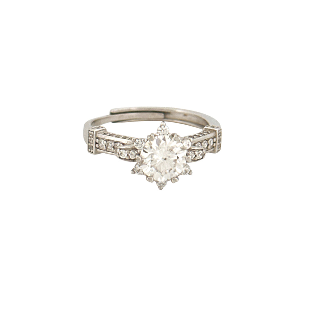 Royal Solitaire Bridal Ring, Engagement Wedding Ring Custom Made for Her, 1.5cttw VVS Diamond Moissanite Ring