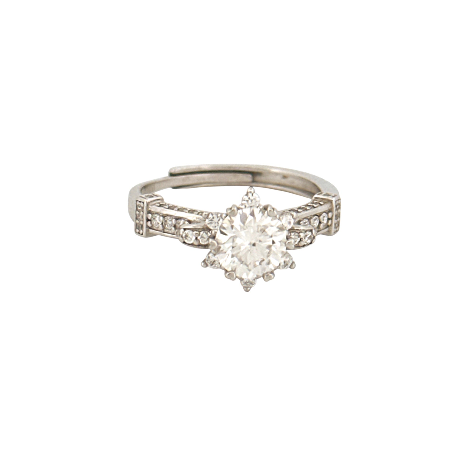 Royal Solitaire Bridal Ring, Engagement Wedding Ring Custom Made for Her, 1.5cttw VVS Diamond Moissanite Ring