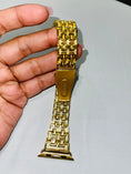 Load image into Gallery viewer, Luxury Diamond Apple Watch Bezel | 49mm Ultra Series | GRA Certified VVS | 14k Gold Vermeil Lab Grown 925 Stamped bezel for all Apple Watch
