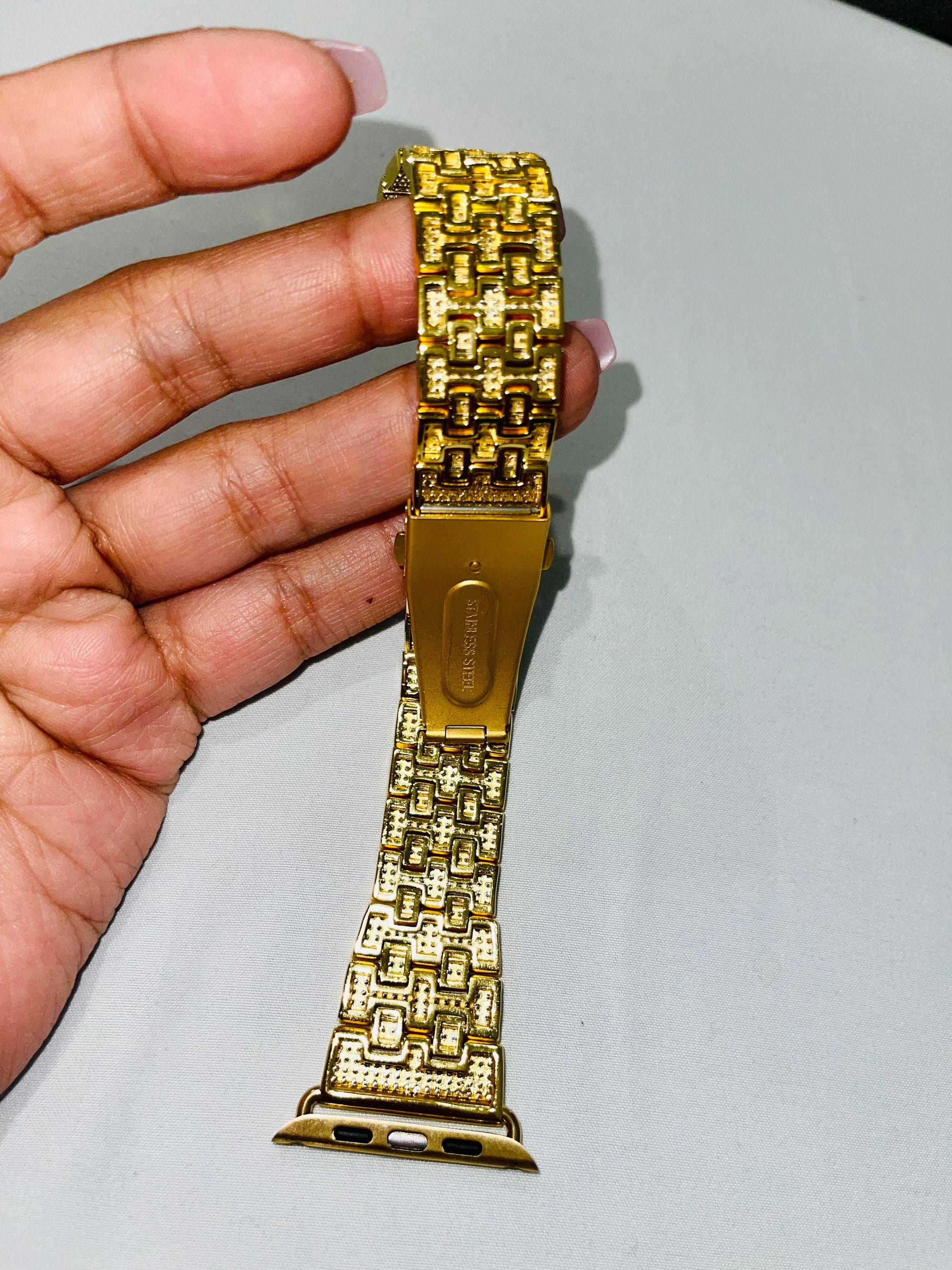 Luxury Diamond Apple Watch Bezel | 49mm Ultra Series | GRA Certified VVS | 14k Gold Vermeil Lab Grown 925 Stamped bezel for all Apple Watch