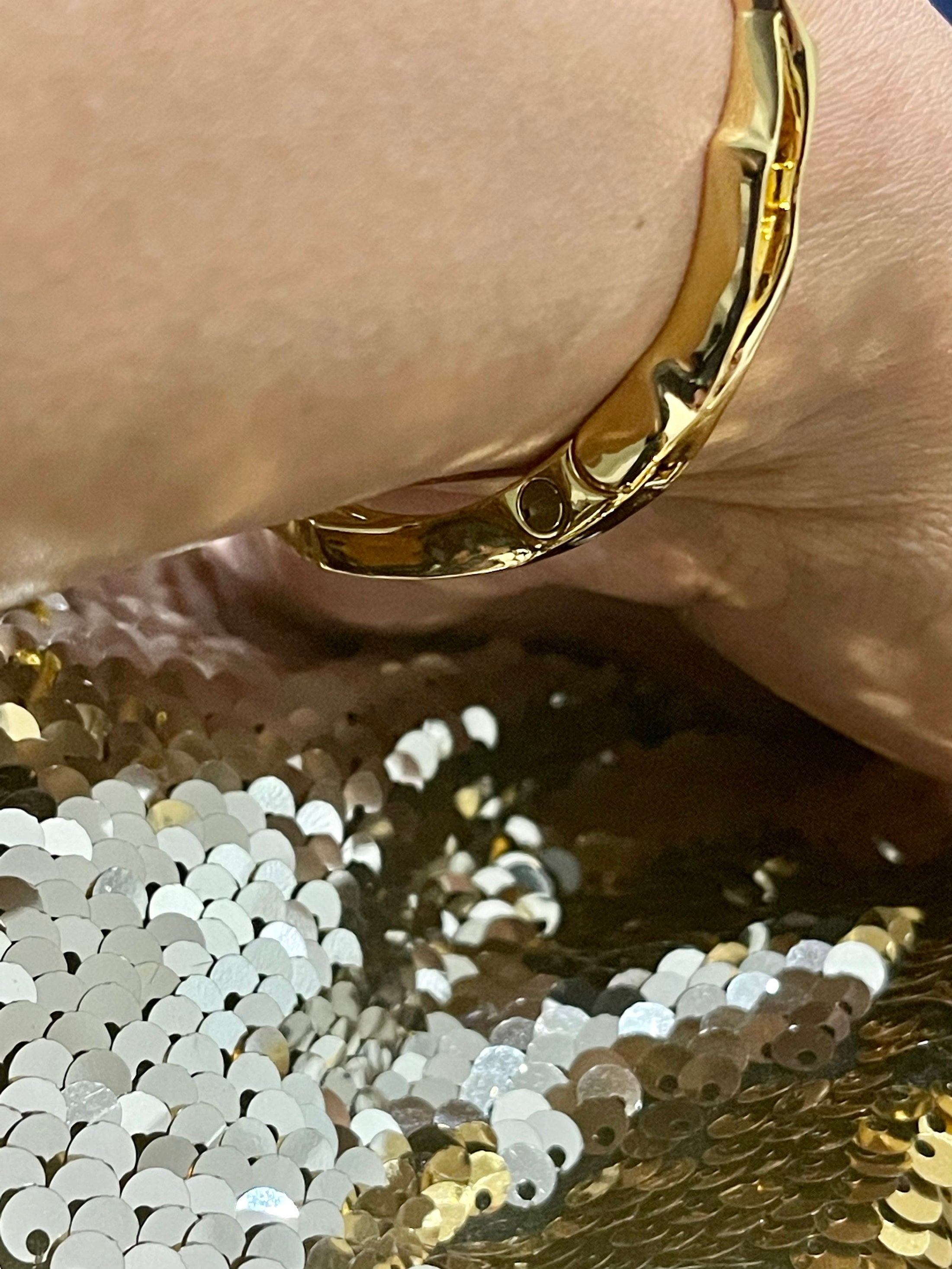 Cremation Urn Bangle for Women | Yellow Gold Vermeil | Unique Handmade Urn Jewelry For Pet/Human Ashes, Ash Holder, Keepsake Urn Jewelry,