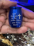 Cargar la imagen en la vista de la galería, Small Urn for Human Ashes Keepsake - Best Memorial Gifts for Loss of Loved One - Mini Cremation Urn w/Urn Necklace - Miniature Ash Holder

