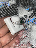 Cargar la imagen en la vista de la galería, Emerald Crystal Custom 925 White Gold Vermeil Ring - Unique Design, Perfect for Special Moments, Anniversary, Birthday, Wedding, Christmas
