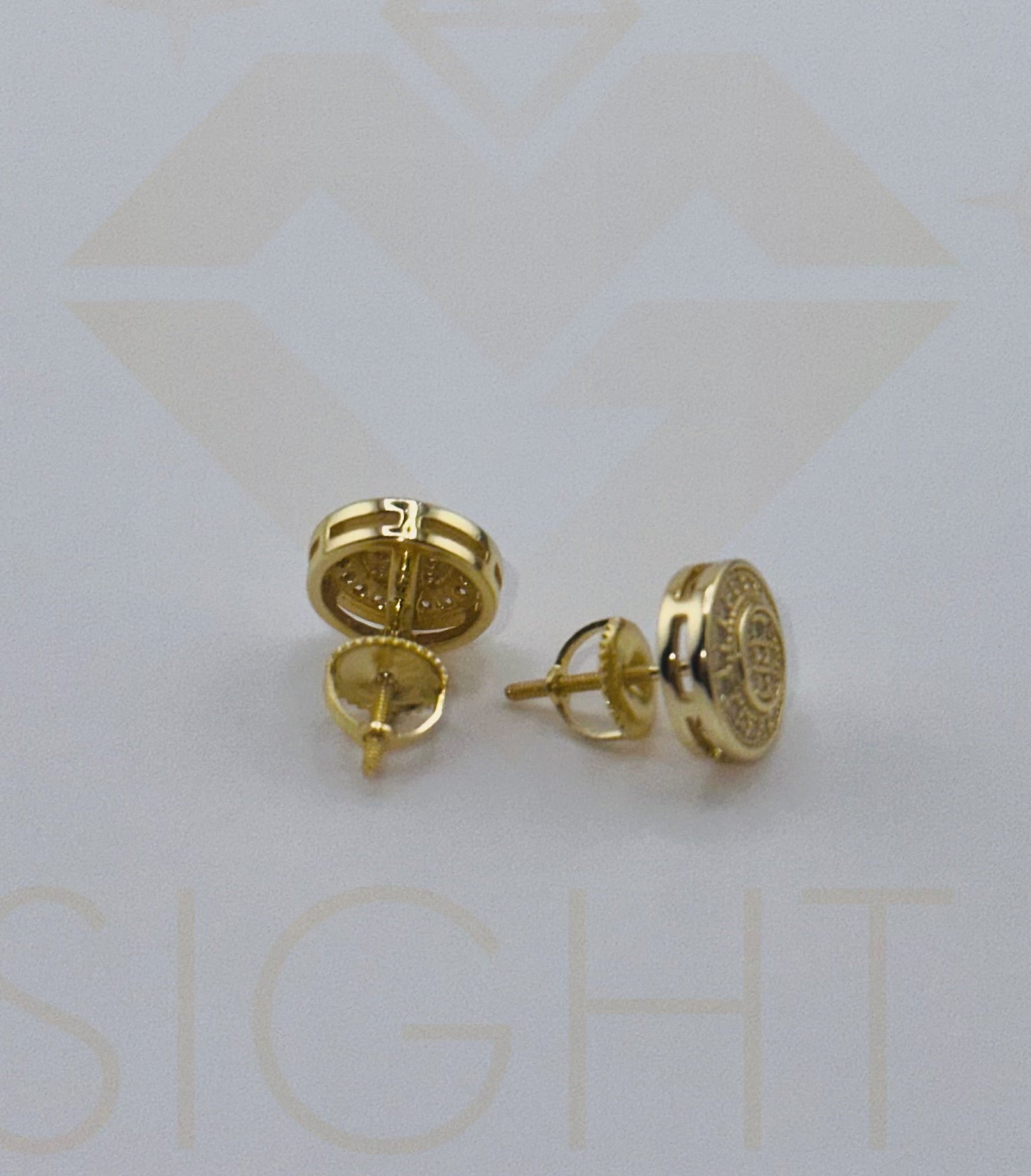 14k Gold Vermeil Diamond Earrings