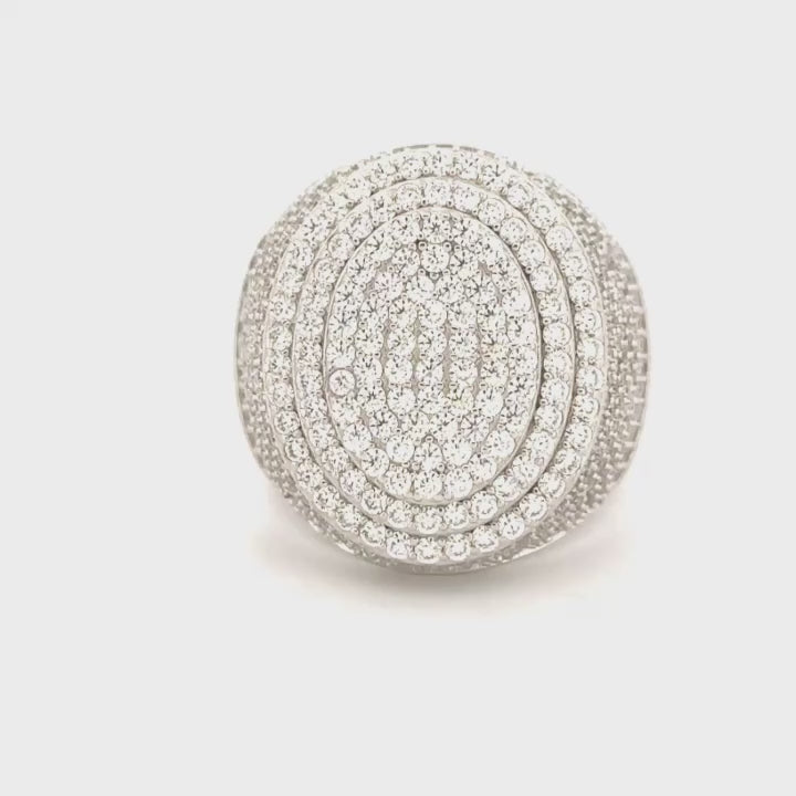 Men’s Iced Out VVS Moissanite Statement Ring, Gift for Him, Iced out Exclusive Design Righ for Men, One made like it.
