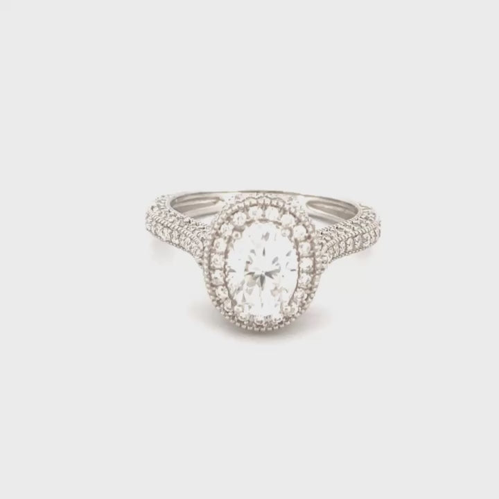 VVS Solitaire Diamond Ring for Women, Engagement Ring, Wedding Ring for Her, GRA Certified Moissanite Diamond