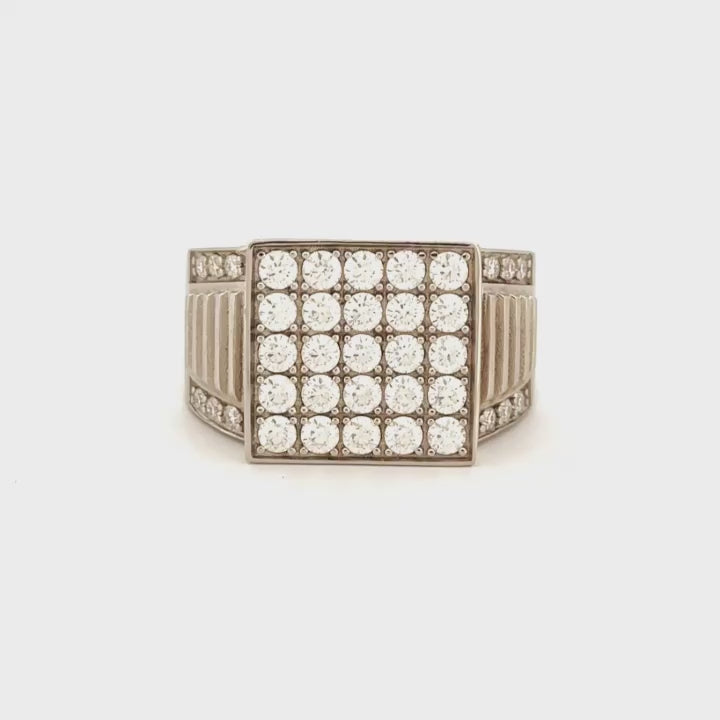Mens Diamond Band, Engagement Ring for Men, GRA Certified Moissanite Diamond Ring For him, Statement Band