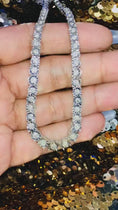 Load and play video in Gallery viewer, Real Diamond Tennis Chain Attract all eyes with this jaw-dropping diamond tennis necklace white gold vermeil best gift holiday
