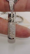 Reproducir el video en la vista de la galería, Cremation Urns | Urns for Ashes | Urn For Human/Pet Ashes | Ashes Holder | VVS Swarovski Diamond Pendant | 14K Gold Vermeil Urn Necklace
