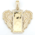 Angel Wings Memory Keepsake Photo Pendant, Angel Wings Memory Charm, Personalized Tribute