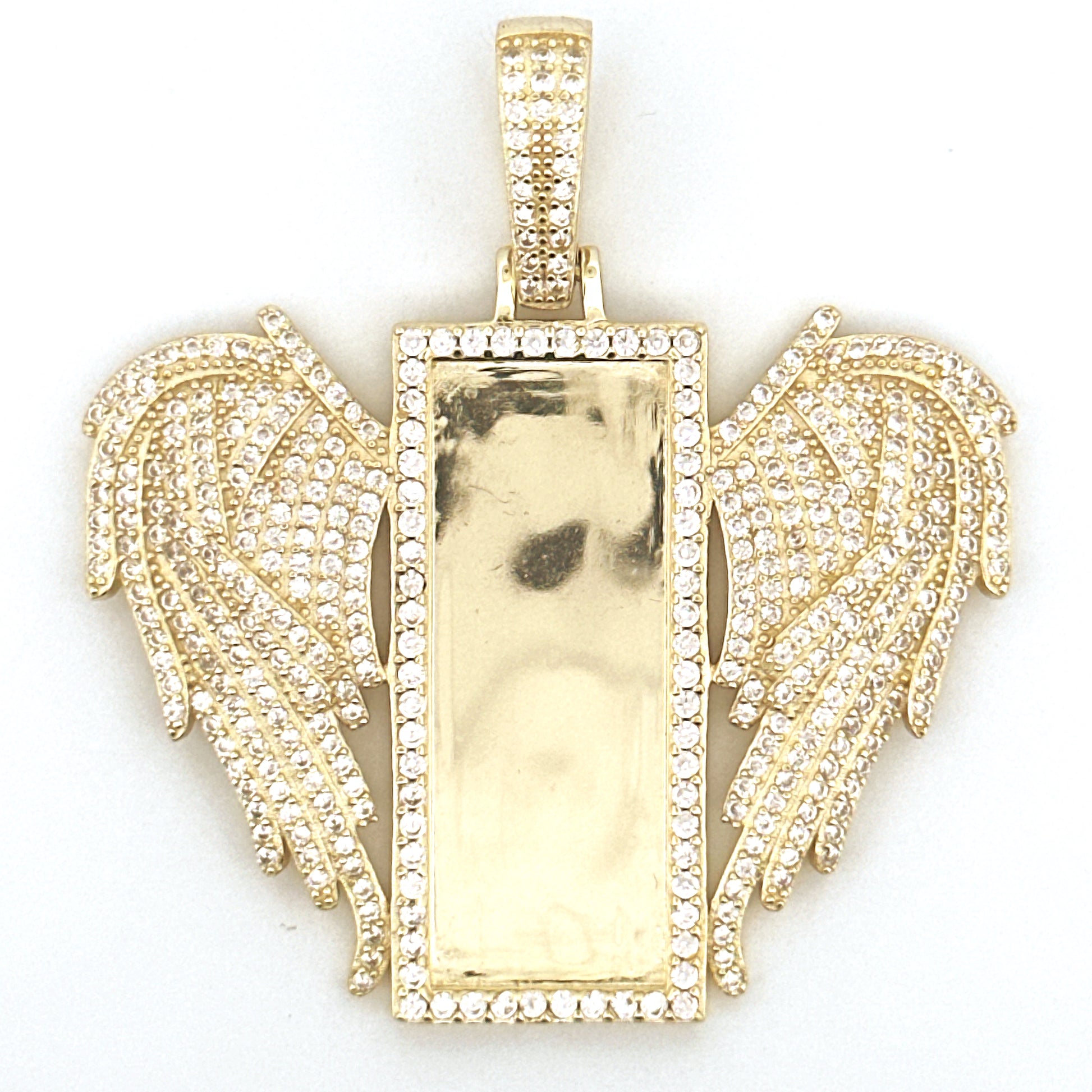 Angel Wings Memory Keepsake Photo Pendant , Angel Wings Memory Charm, Personalized Tribute
