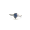 Cargar la imagen en la vista de la galería, Custom Teardrop Urn Ring – GRA Certified VVS Moissanite or Gemstone | 14K Gold Vermeil Memorial Ash Ring for Women
