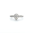 Cargar la imagen en la vista de la galería, Custom Teardrop Urn Ring – GRA Certified VVS Moissanite or Gemstone | 14K Gold Vermeil Memorial Ash Ring for Women
