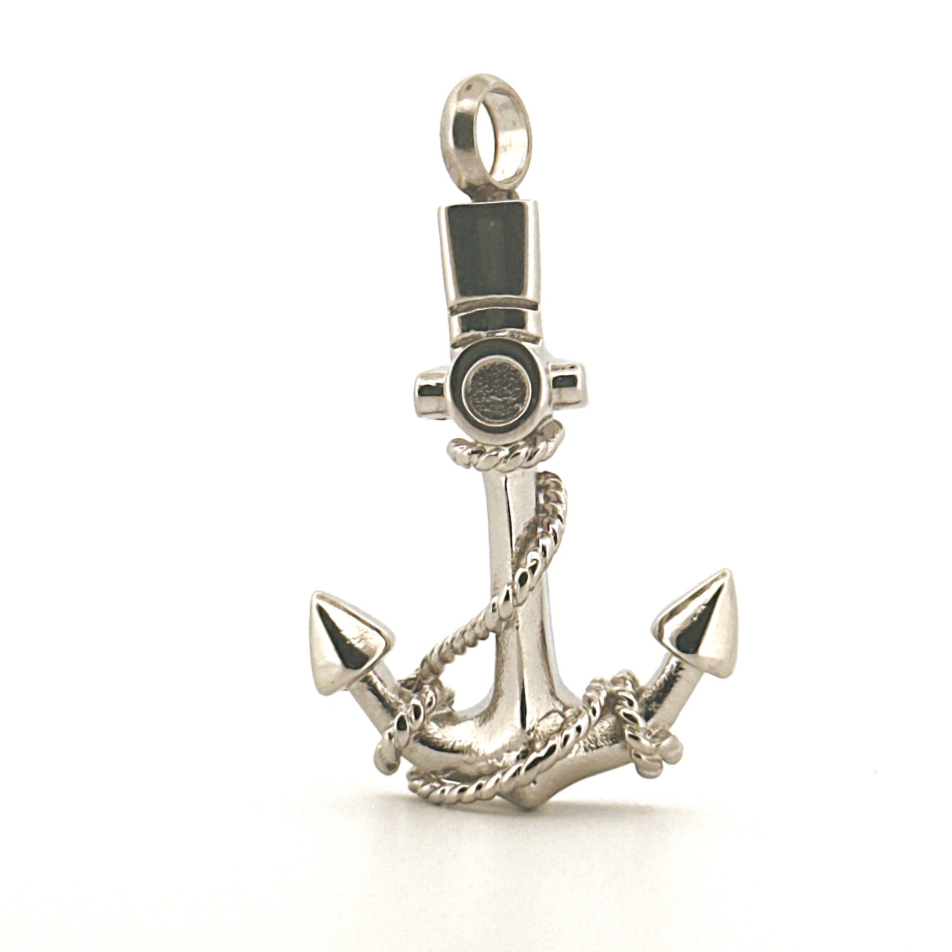 Anchor Urn Pendant, Memorial Ash Necklace for Men & Women, Cremation Jewelry Keepsake