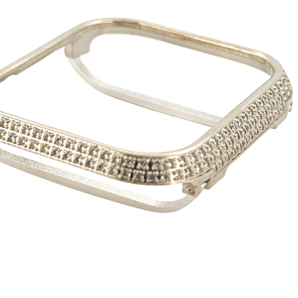 Diamond Apple Bezel, 45mm VVS GRA Certified Moissanite Bezel for Apple Watch