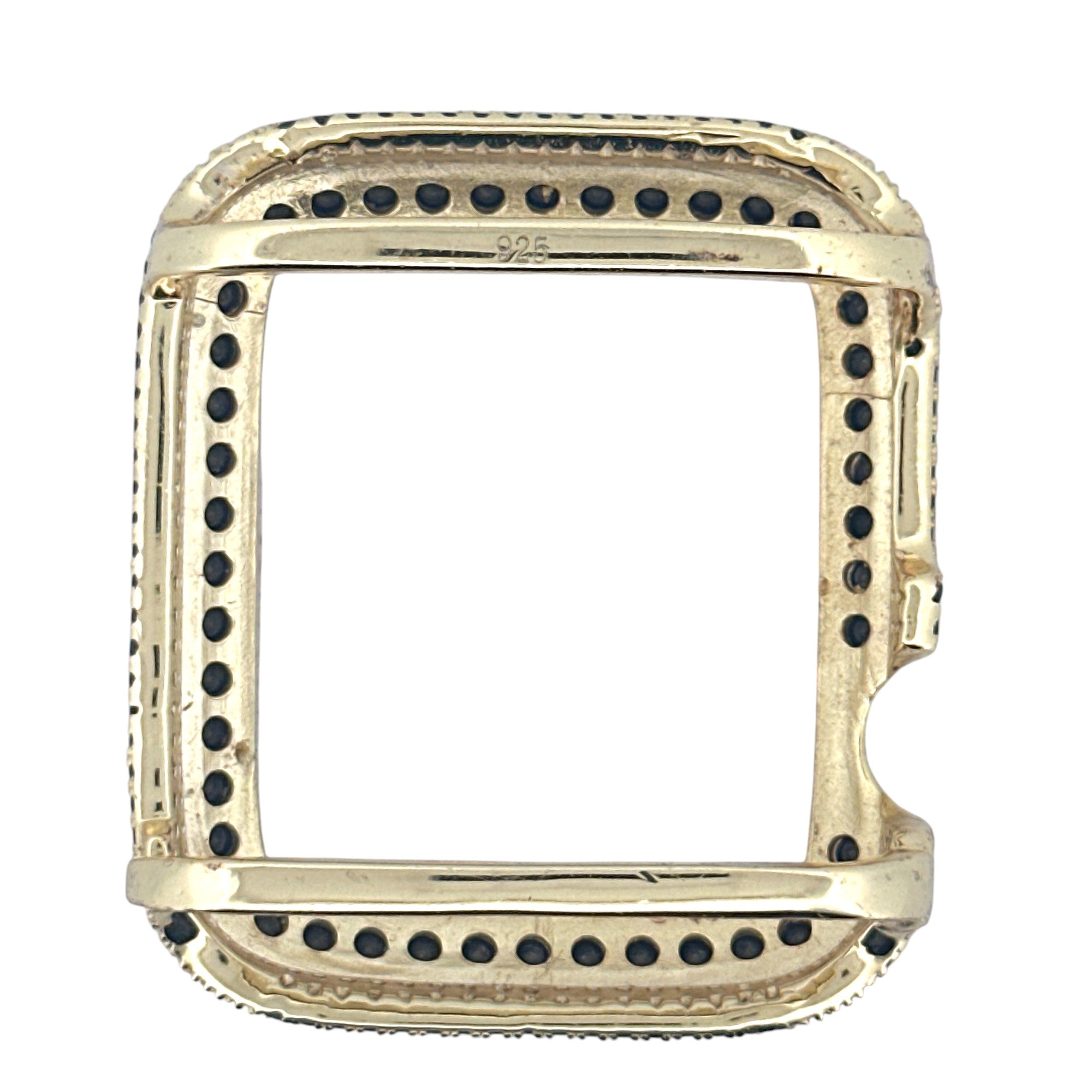 VVS GRA Certified Diamond Bezel For Apple Watch, GRA Certified Black Moissanite Diamond, 100% Passes Diamond Testers