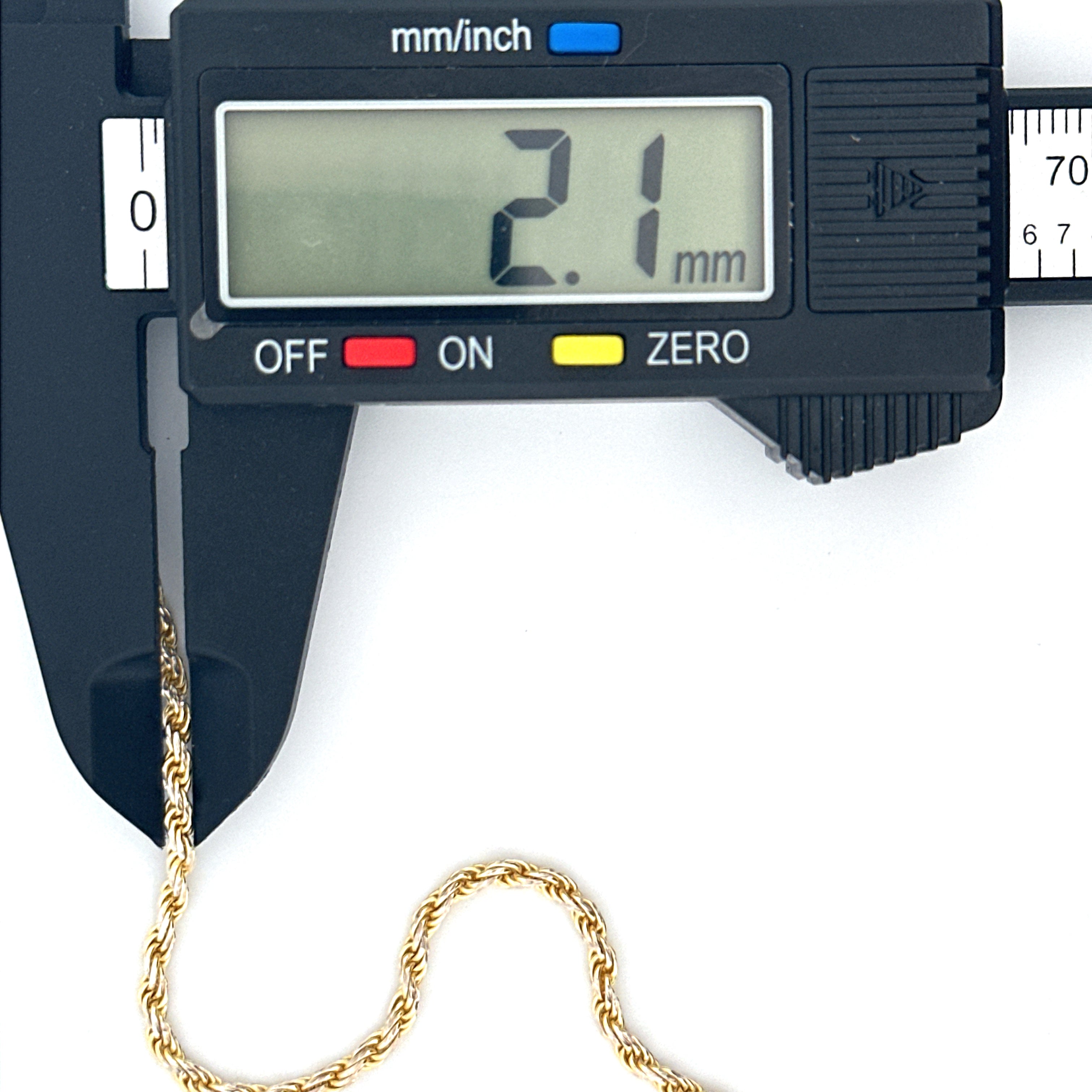 Diamond Cut Rope Chain – Solid 10K Gold or 925