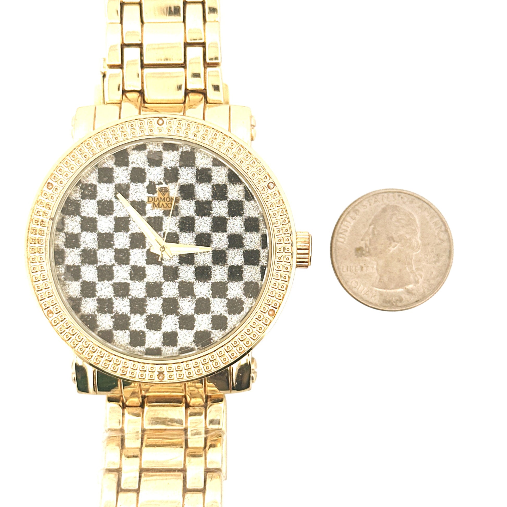 Men's Diamond Watch – 1/10 Cttw Natural Diamonds, Perfect Luxury Gift for Him