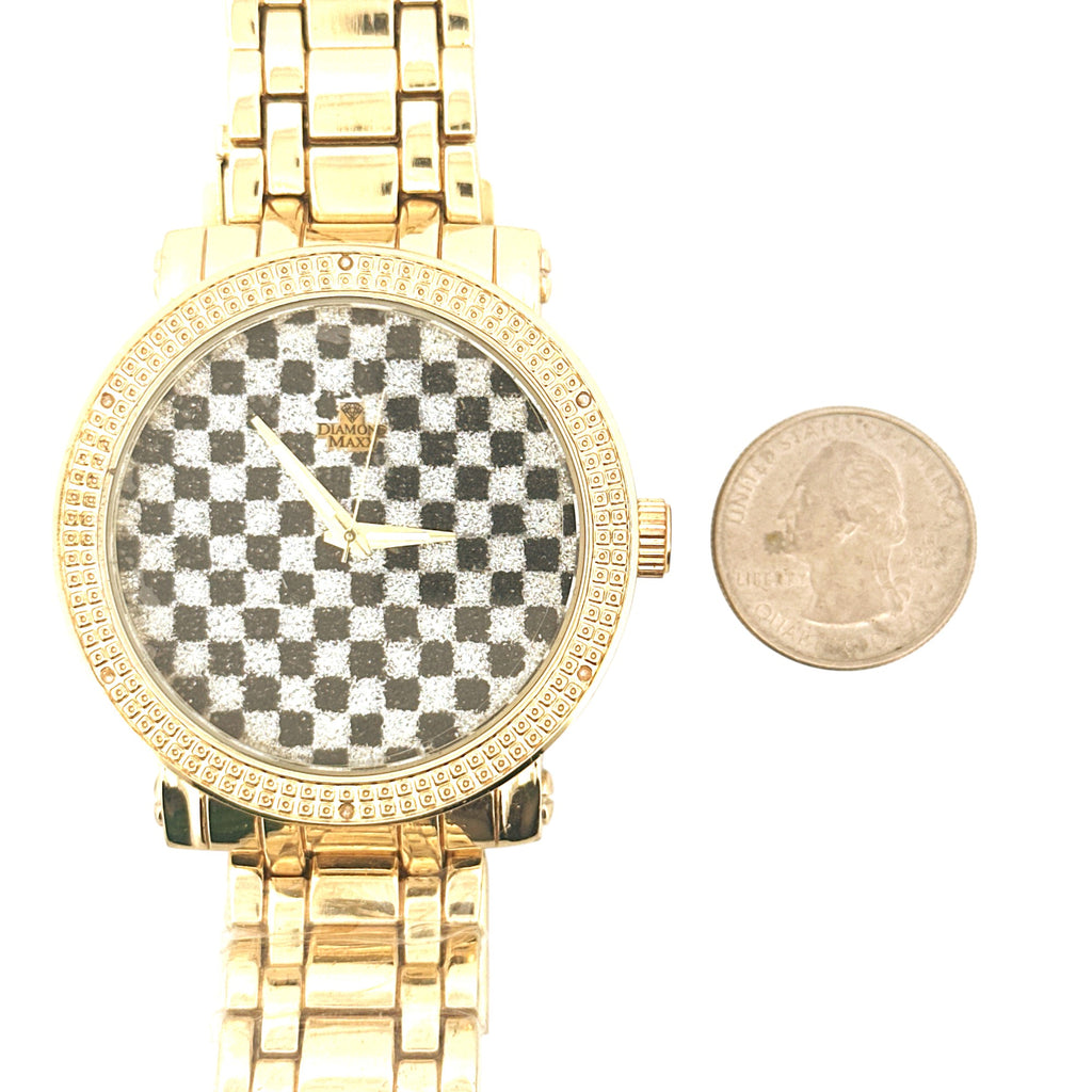 Men's Diamond Watch – 1/10 Cttw Natural Diamonds, Perfect Luxury Gift for Him