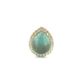 Diamond Birthstone Urn Pendant, Teardrop Urn Necklace, Cremation Jewelry For Ashes, Genuine Gemstones